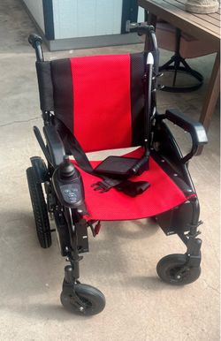 Red Culver Mobility Artemis foldable Wheelchair
