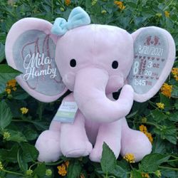 Personalised Plushy Elephant 