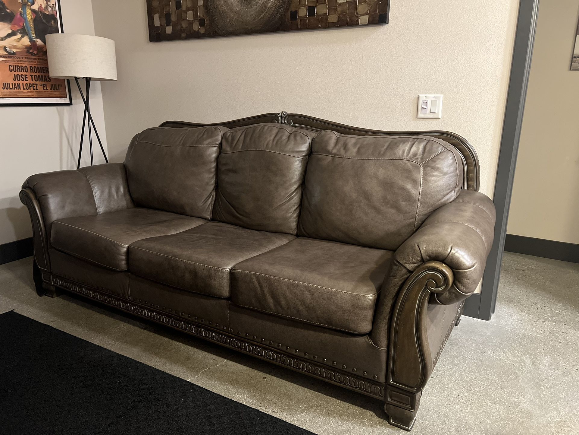 Leather Sofa Couch $250 OBO
