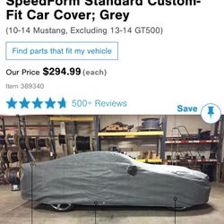 Speedform Car Cover - 2010-14 Mustang