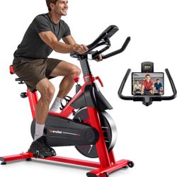 Exercise Bike, WENOKER Stationary Bike for Home/Indoor Cycling Bike, Indoor Bike with Silent Belt Drive, Heavy Flywheel and Digital Display for Home G