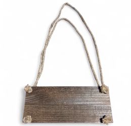 Rustic Wood Hanging Shelf with Rope