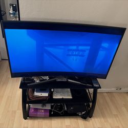 60 inch Samsung Curve TV With TV Stand $450