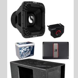NEW POWERFUL BASS PACKAGE KICKER SOLO X 15” INSTALLED 
