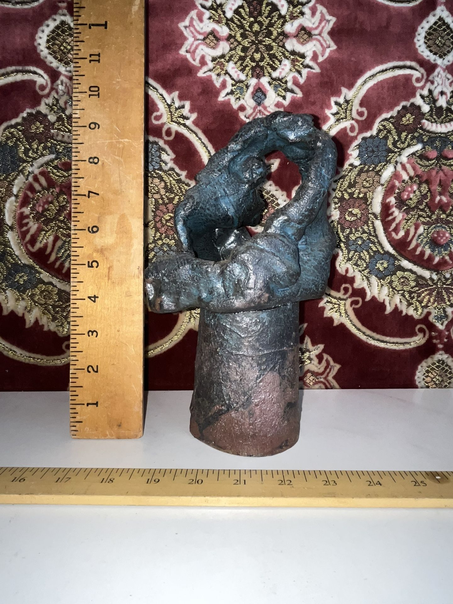 Mid Century Abstract Metal Sculpture