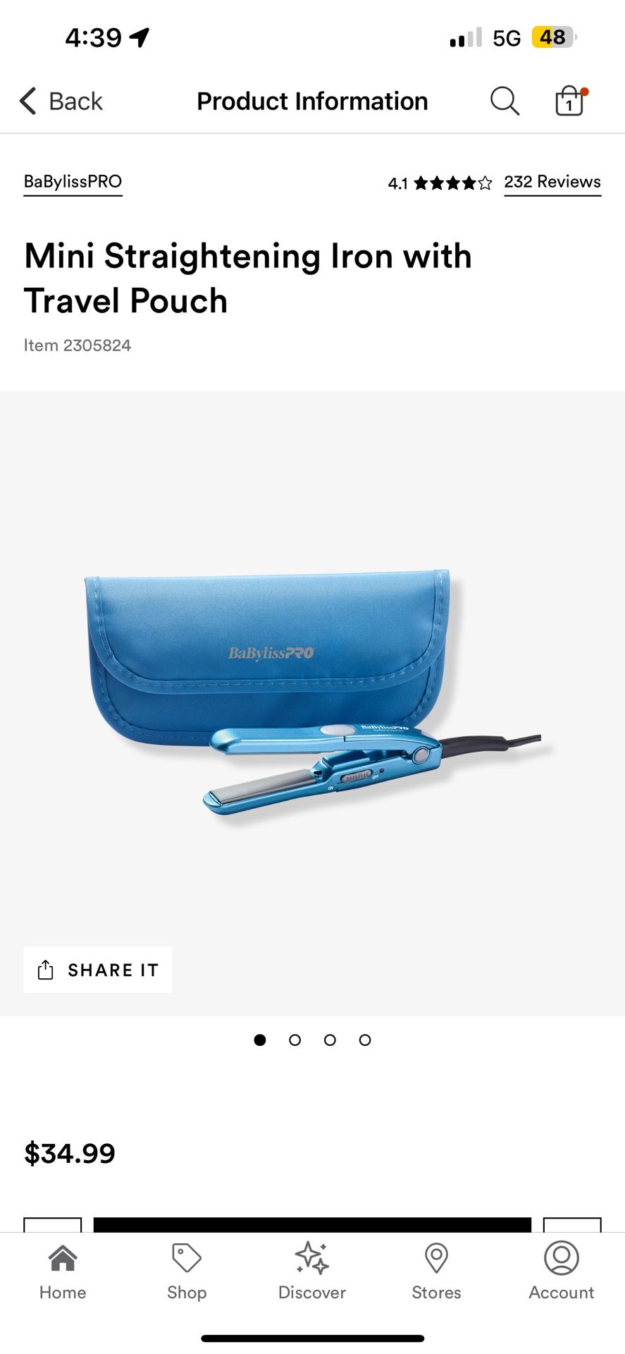 Babyliss Mini Straightener