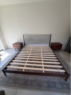 King Bed Frame and side tables from Inmod