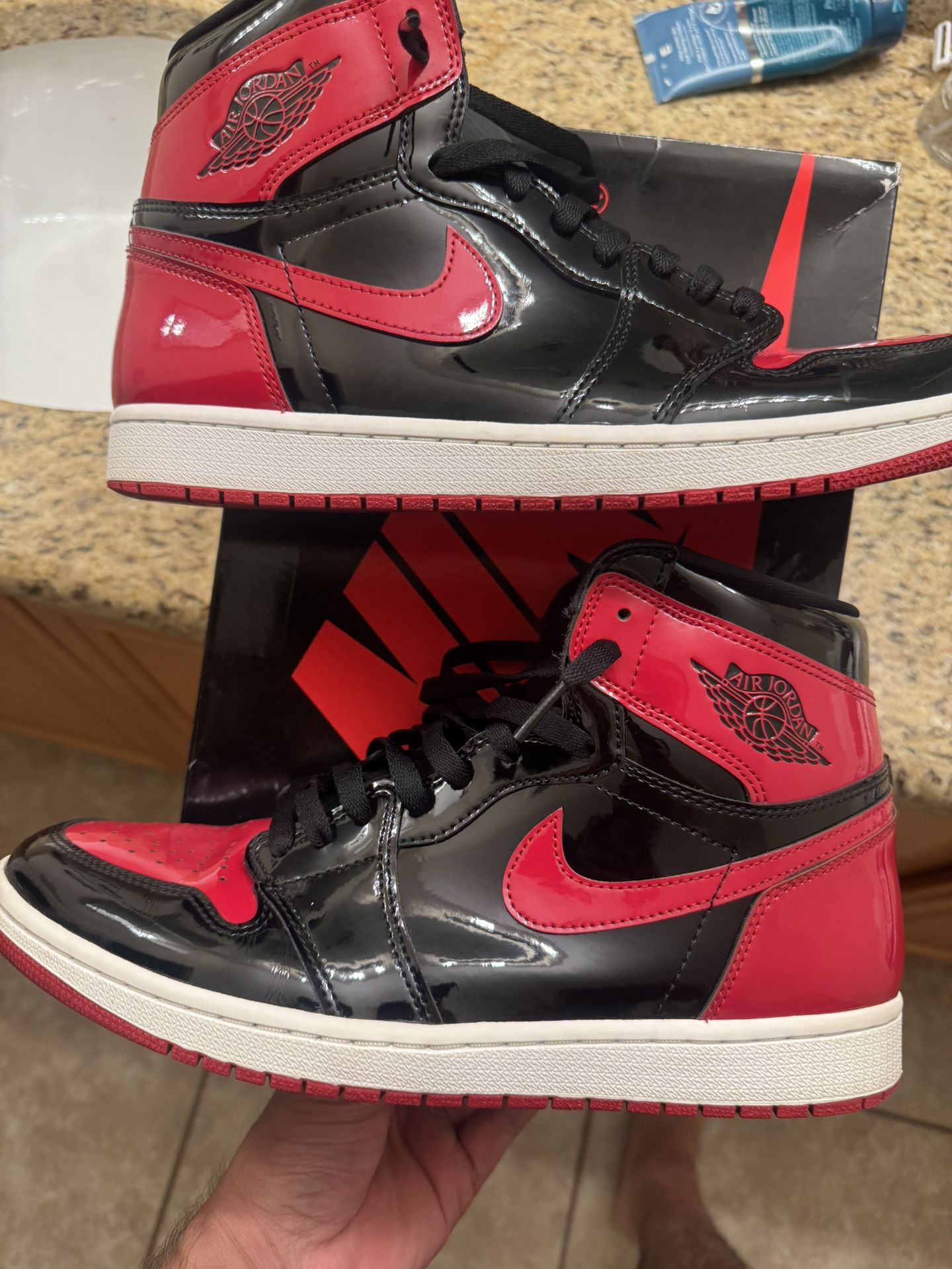 Men’s Retro Air Jordan 1 Patent Bred Size 11.5