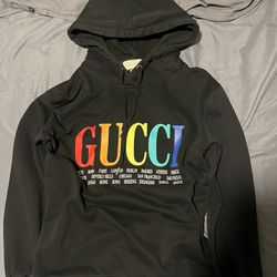 Gucci Print Hoodie Size XL (fits M/L)
