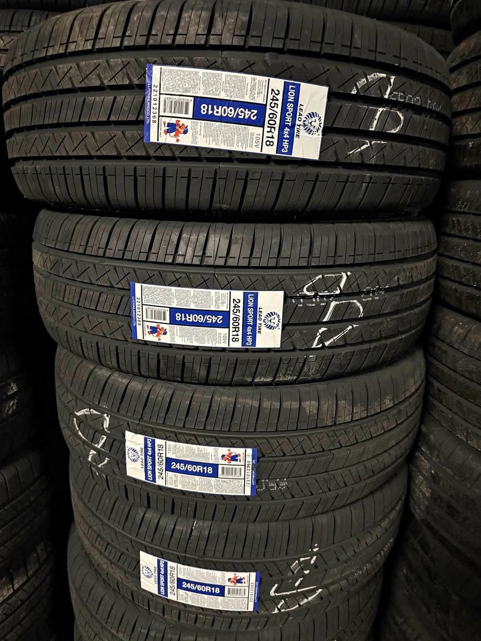 (4) 245-60-18 Lionsport HP3 All Season M+S 60k miles