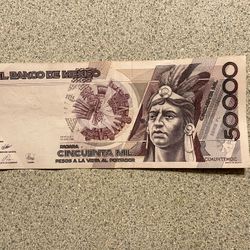 Billete histórico De Mexico 🇲🇽 