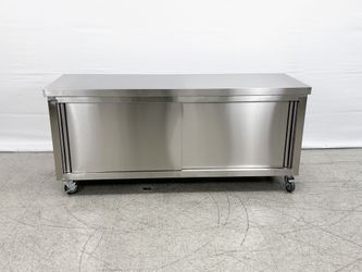 NSF 72in Stainless Steel Work Prep Table Cabinet HT-S-1800