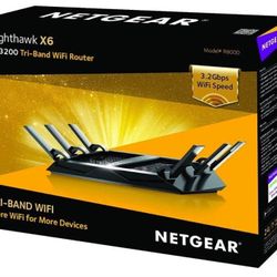 NETGEAR Nighthawk X6  AC3200 Tri-Band WiFi Router *NEW*