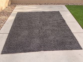 8×10 Indoor Dark Grey Non Slip Shag Area Rug — Excellent Condition — $100