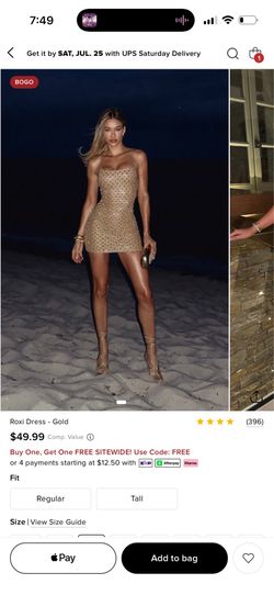 Gold dress