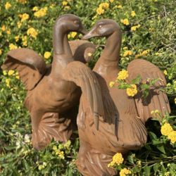 Duck Statues  Rustic Heavy Metal 