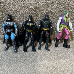 Batman Joker DC Comics 4” Figures lot of 4 Unlimited 