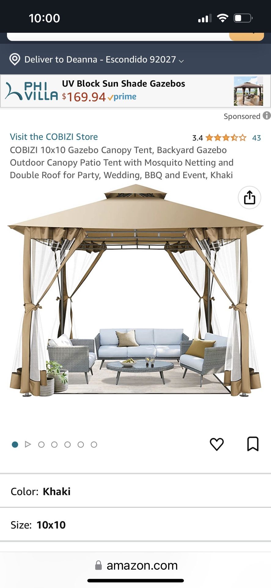 Gazebo 10x10 NEW 