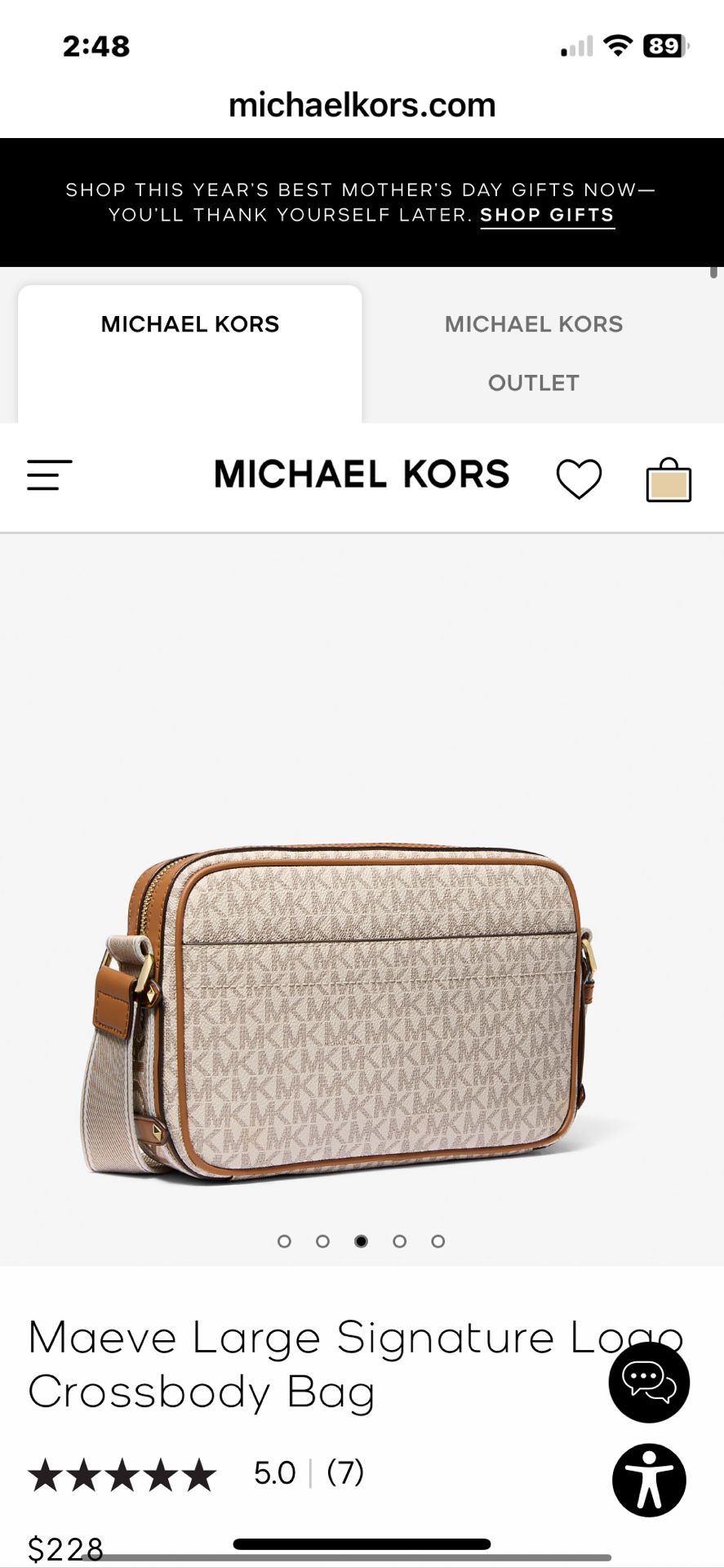 Michael Kors Purse New Never Opened