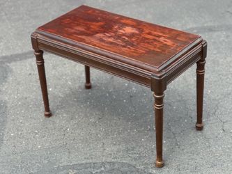 Antique piano bench with storage