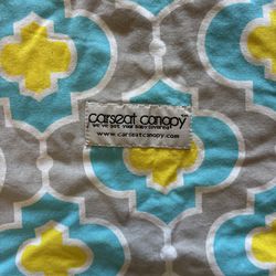 Car seat canopy cover