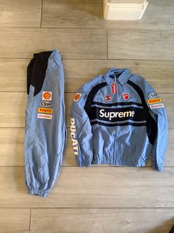 Supreme Track Suit Light Blue Ducati