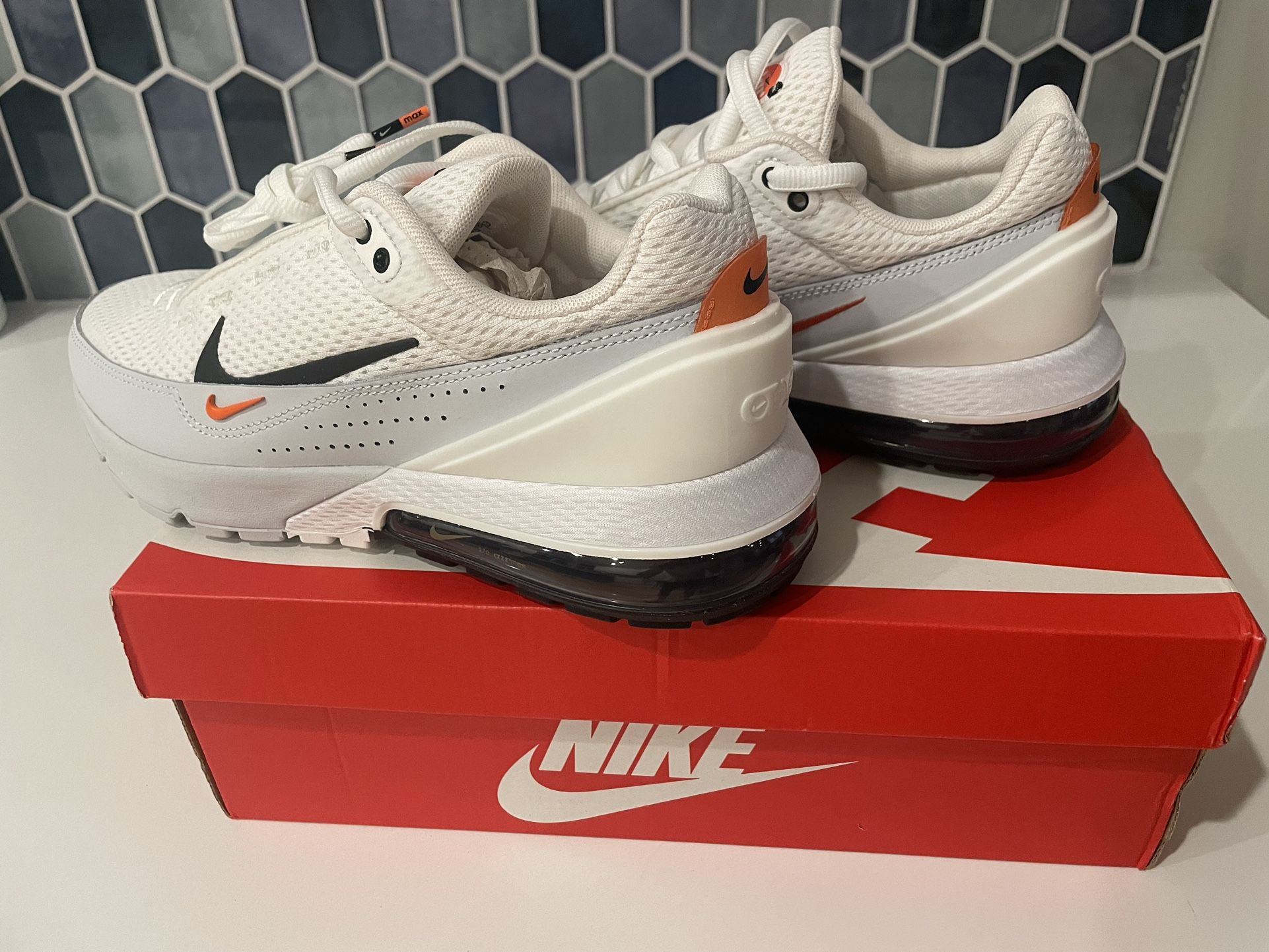 Size 8 - Nike Air Max Pulse Summit White Safety Orange