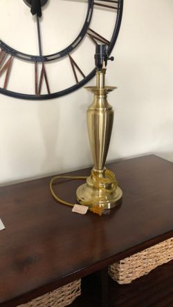 Brass Stiffel Candlestick Table Lamp 