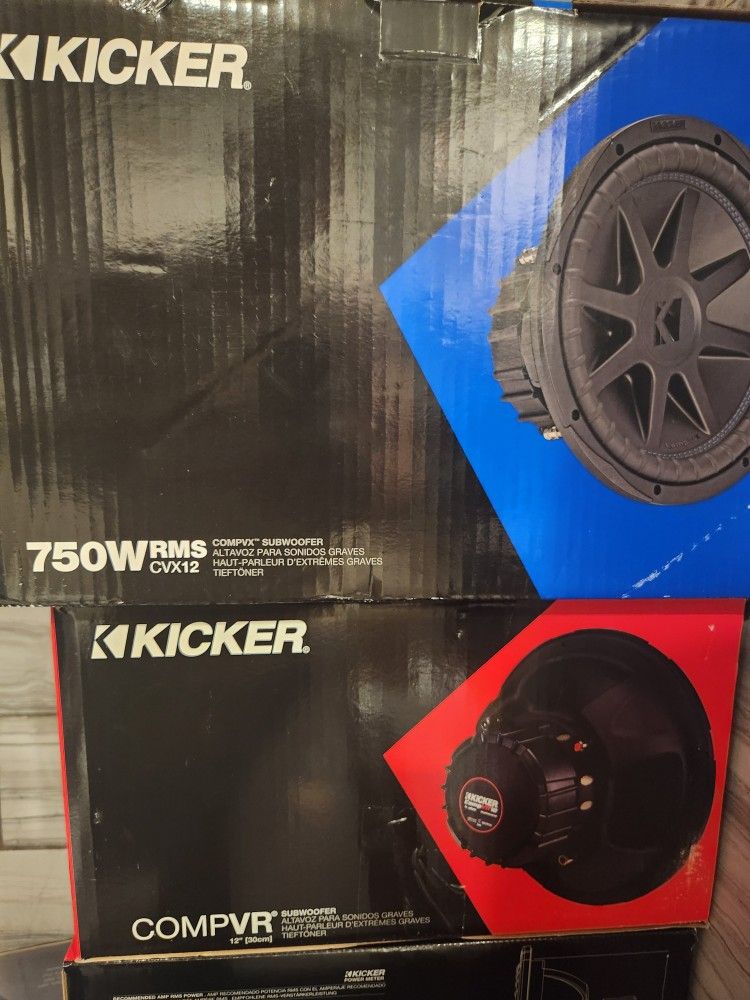 New Kicker Cvx 12 Dual Ohm 750 Rms 160 Each Cvr Are