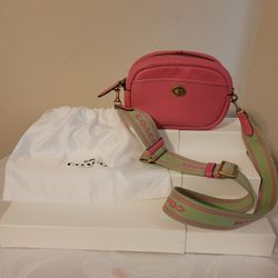 Coach Barbie Pink Crossbody Leather Bag