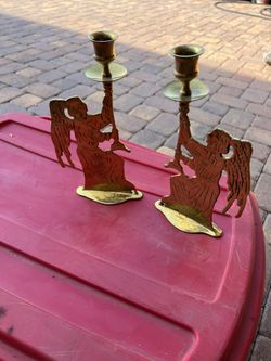 Brass Candle Stick Holders 