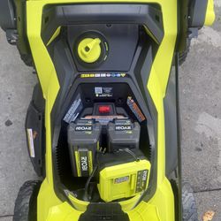 40V HP Brushless 21 in. Cordless Battery Walk Behind Self-Propelled Lawn Mower with (2) 6.0 Ah Batteries and Charger new $270 firm