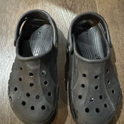 Kids Black Clog Crocs Size 5