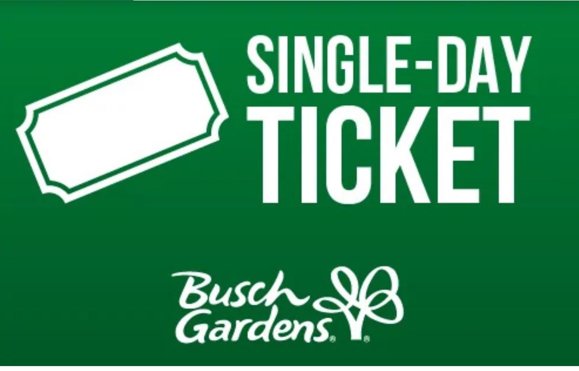 3busch Garden Tickets For Saturday 10/19