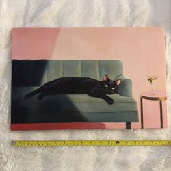 Black Cat Framed Art