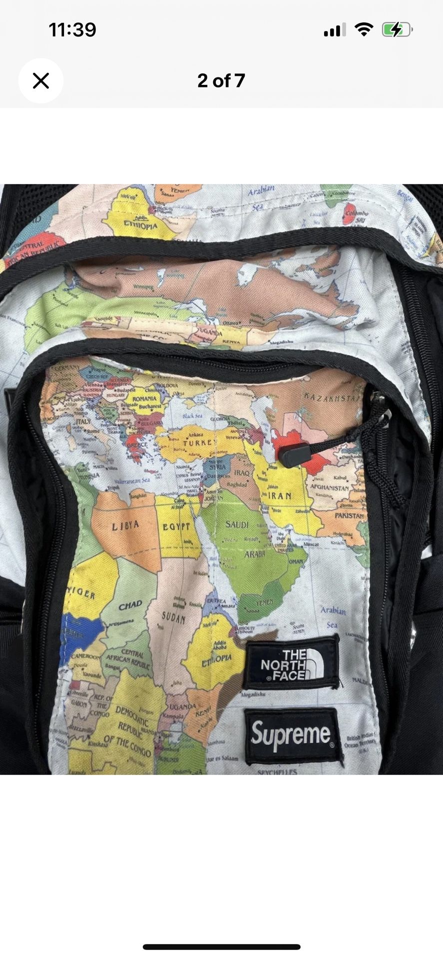 North face map outlet backpack