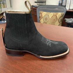 Square-toe Charro Boot 