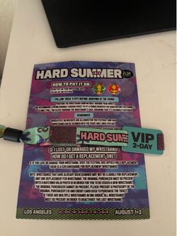 Hard Summer 2 VIP wristband