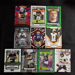 Las Vegas Raiders Football Rookie Cards Set of 10 for $5