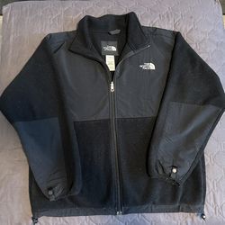 The North Face Fleece Black Jacket Polartec Full Zip Size XL Youth 
