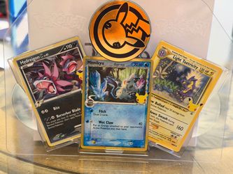 Hydreigon c, mimikyu and light toxtricity promo celebrations promo pokemon