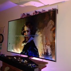 55' Samsung TV with Vizio Sound Bar And Woofer