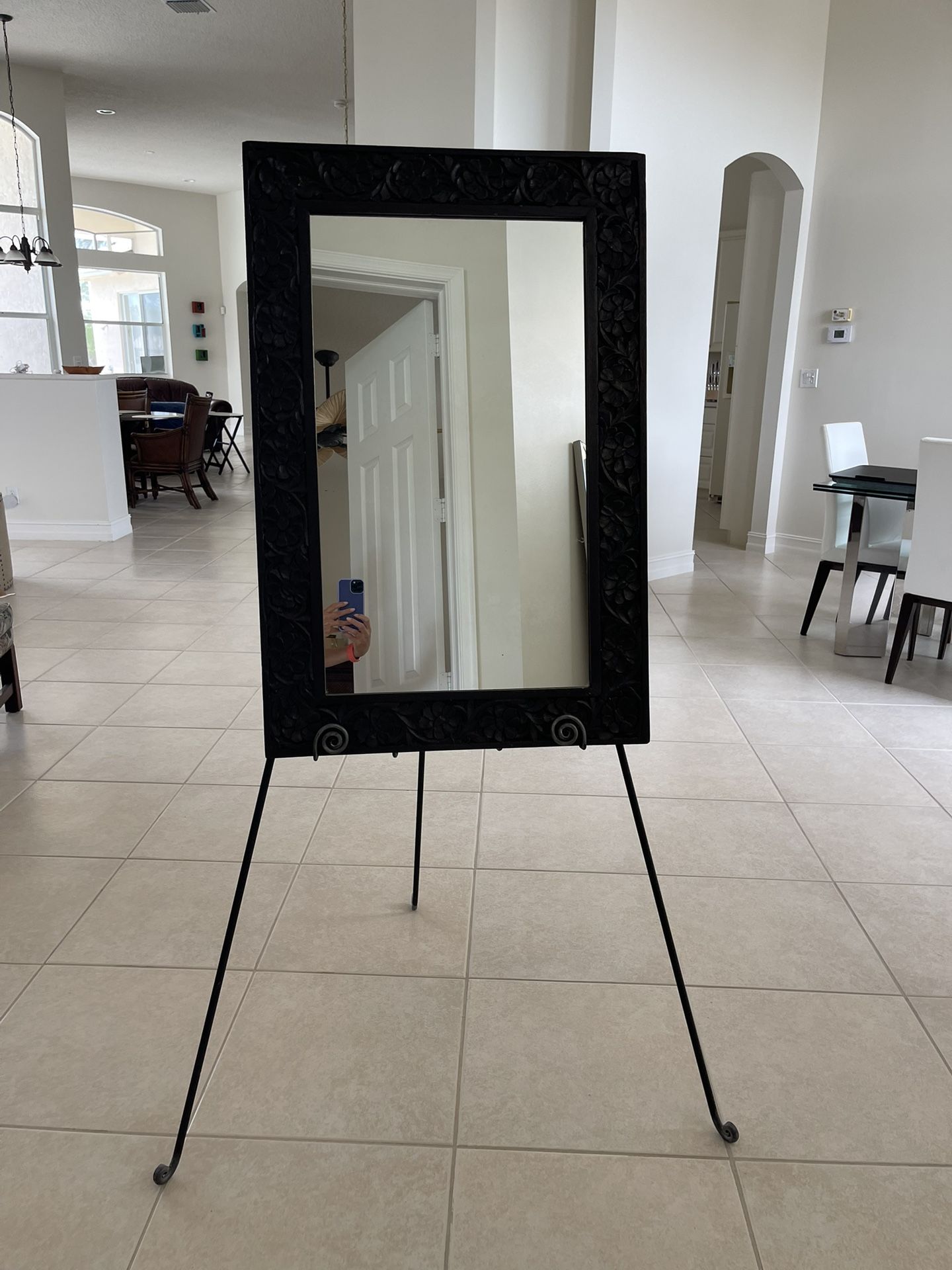 Antique Wood Carved Mirror