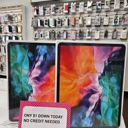 Apple IPad Pro 12.9 inch 4th Gen Tablet -PAYMENTS AVAILABLE-$1 Down Today 