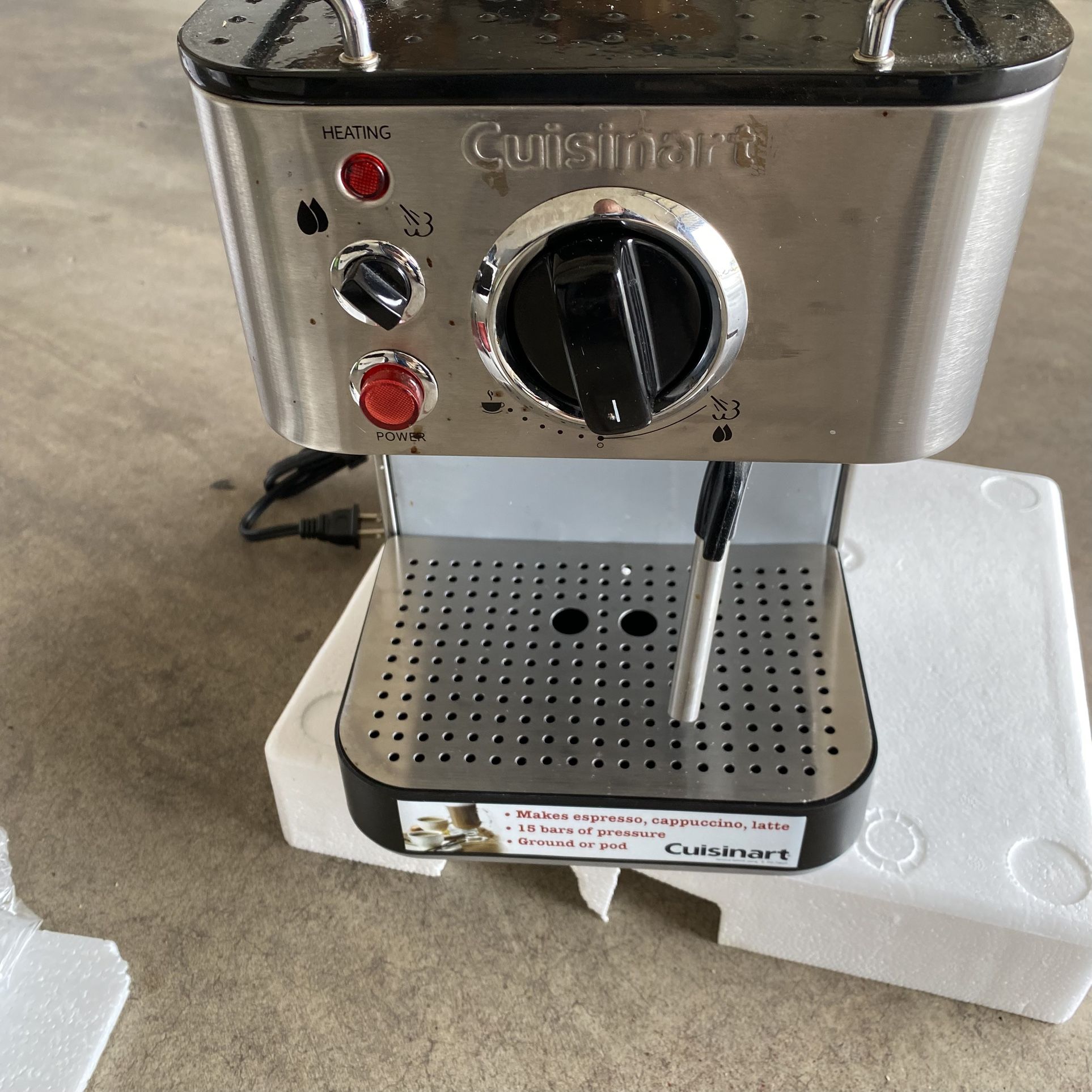 Cuisinart Espresso Maker EM 100 15 Bars Stainless Steel Coffee