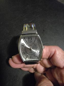 Silver colored watch