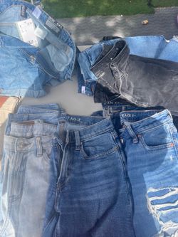 American eagle jeans and shorts