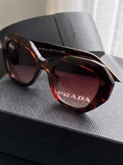 Prada Tortoise Oversized Sunglasses