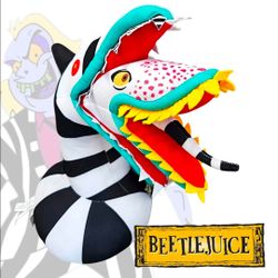 Beetlejuice Sandworm Halloween Greeter Gemmy 2024 NEW w/ Tag
