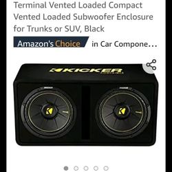 2 kickers with Box 12 inch Subwoofer 1200watts each